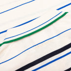 adidas Originals x Wales Bonner Knit Polo - Wonder White/Green/Blue Bird