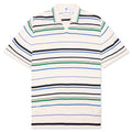 adidas Originals x Wales Bonner Knit Polo - Wonder White/Green/Blue Bird