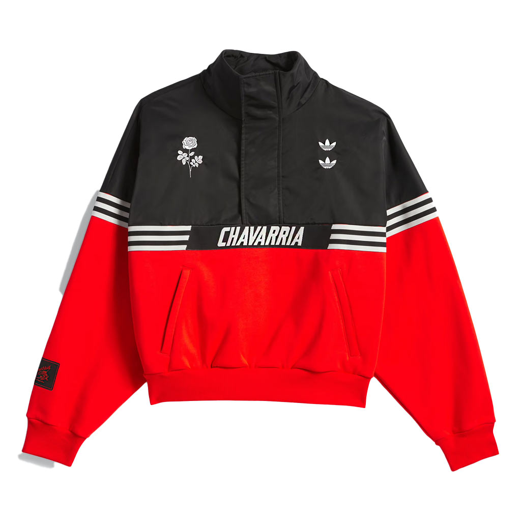 adidas Originals x Willy Chavarria Half Zip - Black/Red