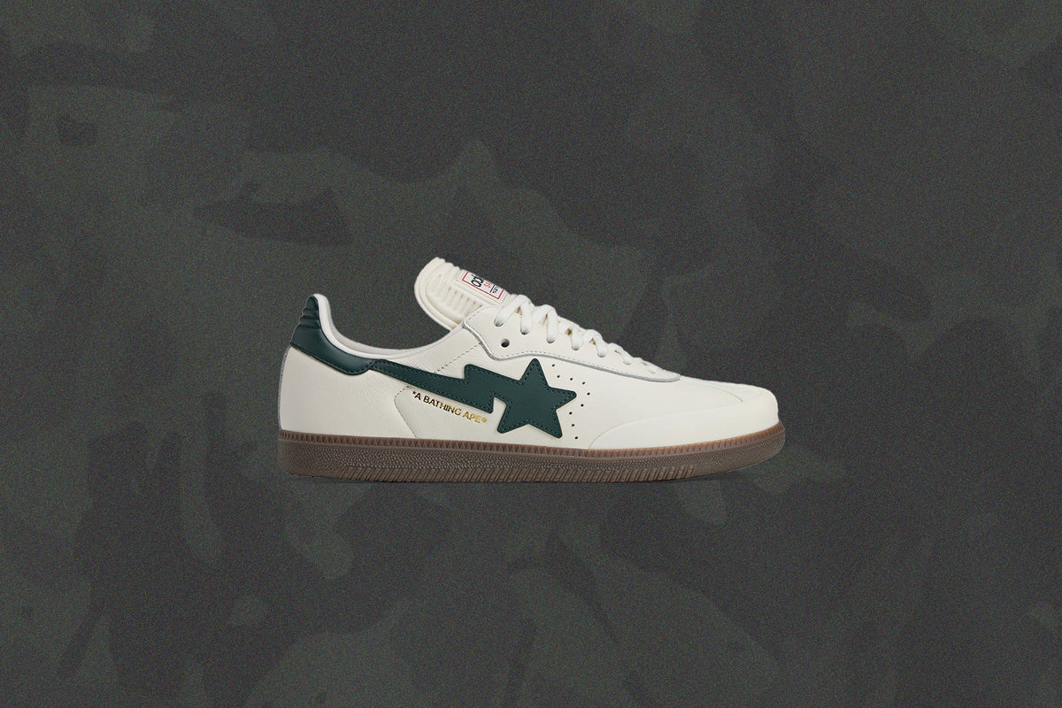 adidas Originals x BAPE Samba - Off White/Shadow Green/Gum