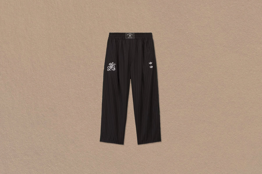 adidas Originals x Willy Chavarria Pinstripe Track Pants - Black