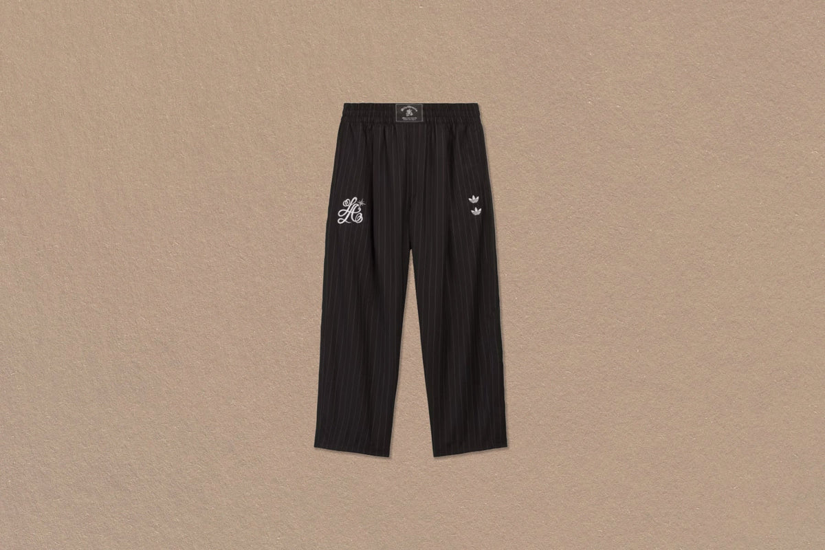 adidas Originals x Willy Chavarria Pinstripe Track Pants - Black