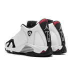 Air Jordan 14 Retro (GS) - White/Varsity Red/Black/Metallic Silver