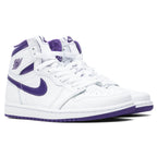 Women's Air Jordan 1 Retro Hi - White/Court Purple