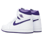 Women's Air Jordan 1 Retro Hi - White/Court Purple