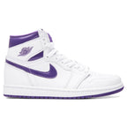 Women's Air Jordan 1 Retro Hi - White/Court Purple