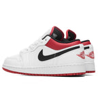 Air Jordan 1 Low (GS) - White/Gym Red