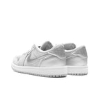 Air Jordan 1 Low OG 'Metallic Silver' (PS) - Neutral Grey/Metallic Silver/White