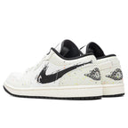 Air Jordan 1 Low SE 'Brushstroke' - Sail/Black/Total Orange
