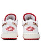 Air Jordan 1 Low SE (GS) - White/Metallic Gold/University Red