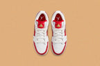 Air Jordan 1 Low SE (GS) - White/Metallic Gold/University Red