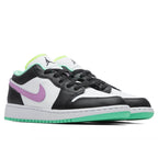 Air Jordan 1 Low (GS) - White/Violet Shock/Black