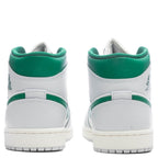Air Jordan 1 Mid - Summit White/Pine Green/Pure Platinum