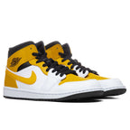 Air Jordan 1 Mid - White/University Gold