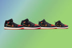 Air Jordan 1 Mid SE (PS) "Siempre Familia" - Black/Chile Red