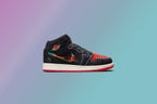 Air Jordan 1 Mid SE (GS) "Siempre Familia" - Black/Chile Red