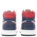 Women's Air Jordan 1 Mid SE - Gym Red/Midnight Navy/Sail/Light Iron Ore