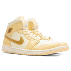 Women's Air Jordan 1 Mid SE - Pale Vanilla/Metallic Gold/Coconut Milk