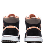 Women's Air Jordan 1 Mid SE - White/Apricot Agate