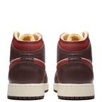Air Jordan 1 Mid SE (GS) - Coconut Milk/Varsity Red/Dark Pony