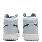 Air Jordan 1 Mid SE (GS) - White/Oxidized Green/Sail/Neutral Grey