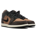 Air Jordan 1 Mid SE (PS) - Dark Chocolate/Crimson Bliss