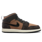 Air Jordan 1 Mid SE (PS) - Dark Chocolate/Crimson Bliss