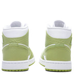 Women's Air Jordan 1 Mid SE - White/Vivid Green/White