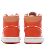 Women's Air Jordan 1 Mid - Summit White/Cosmic Clay/Amber Brown