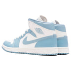 Women's Air Jordan 1 Mid 'UNC' - Sail/Worn Blue