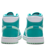 Women's Air Jordan 1 Mid - Washed Teal/Mint Foam/White