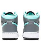 Air Jordan 1 Mid (GS) - Black/Aurora Green/Smoke Grey