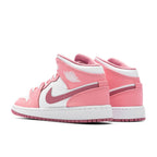 Air Jordan 1 Mid (GS) - Coral Chalk/Desert Berry/White