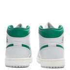 Air Jordan 1 Mid (GS) - Summit White/Pine Green/Pure Platinum