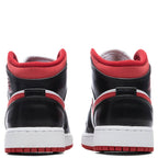 Air Jordan 1 Mid (GS) - White/Gym Red/Black