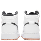 Air Jordan 1 Mid (GS) - White/Anthracite