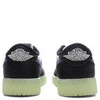 Air Jordan 1 Retro Low OG (GS) - Black/Black Raspberry/Volt Tint
