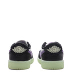 Air Jordan 1 Retro Low OG (PS) - Black/Black Raspberry/Volt Tint