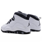 Air Jordan 10 Retro 'Steel' - White/Black/Light Steel Grey/Dark Powder Blue
