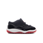 Air Jordan 11 Retro Low 'Bred' (TD) - Black/Varsity Red/White