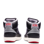 Air Jordan 2 Retro (GS) 'Black Cement' - Black/Cement Grey/Fire Red