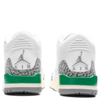 Women's Air Jordan 3 Retro - White/Varsity Red/Lucky Green