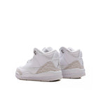 Air Jordan 3 Retro 'Pure Money' (TD) - White/Metalic Silver