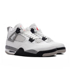 Air Jordan 4 Retro OG 'White Cement' (GS) - Summit White/Fire Red/Cement Grey/Black
