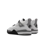Air Jordan 4 Retro OG 'White Cement' (TD) - Summit White/Fire Red/Cement Grey/Black