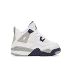 Air Jordan 4 Retro (TD) - White/Midnight Navy/Light Smoke Grey