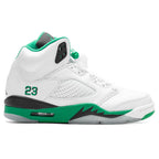 Women's Air Jordan 5 Retro - White/Lucky Green/Ice Blue