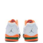 Air Jordan 5 Retro Low (PS) - Football Grey/Brilliant Orange/Pine Green