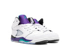 Air Jordan 5 Retro OG 'Grape' (TD) - White/New Emerald/Grape