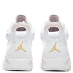 Women's Air Jordan 6 Retro 'Gold Hoops' - White/Metallic Gold